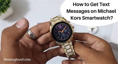 how to get messages on michael kors smartwatch|Step.